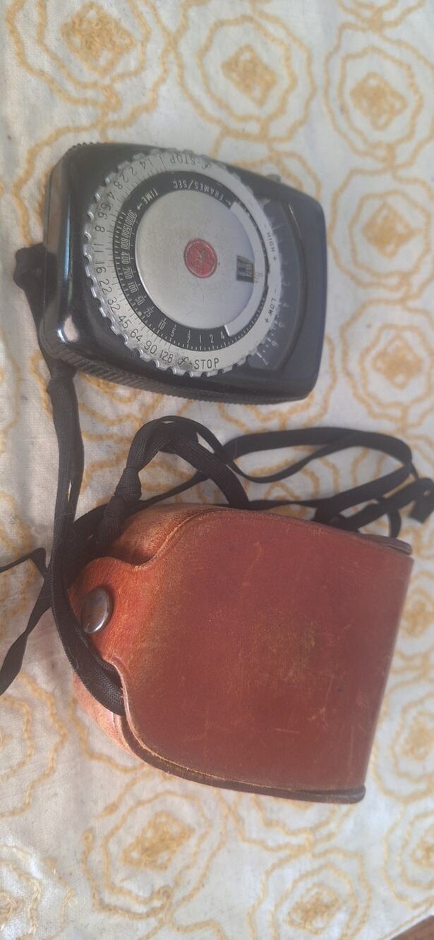 Vintage GE PR-1 Exposure Meter for Film or Plates w/ Leather Case- Repairable?